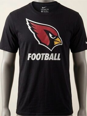 Nike Arizona Cardinals Football T Shirt Mens XXL Black NFL Team Logo Tee